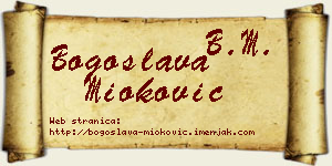 Bogoslava Mioković vizit kartica